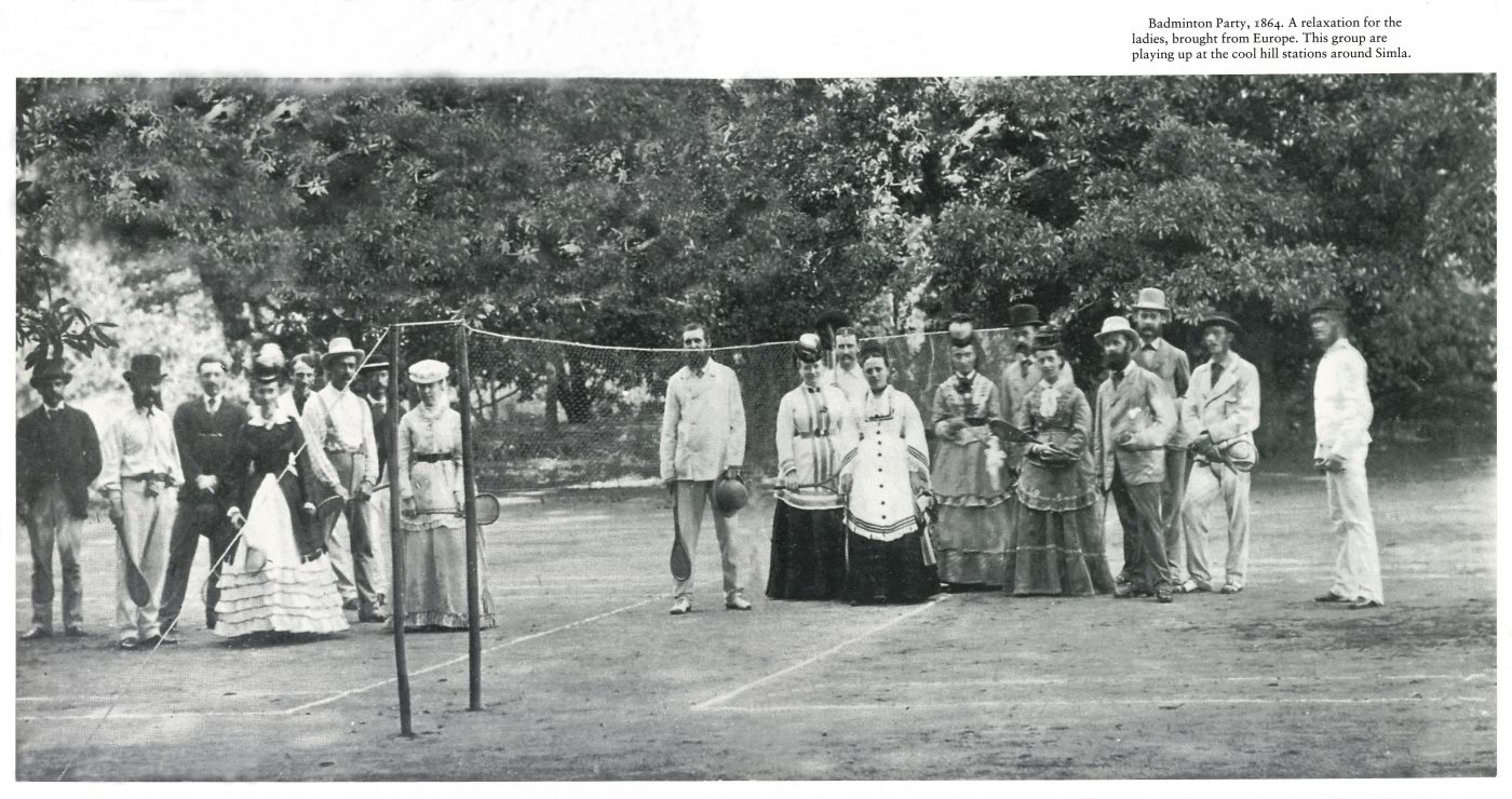An Early Badminton Photograph from India.  National Badminton Museum